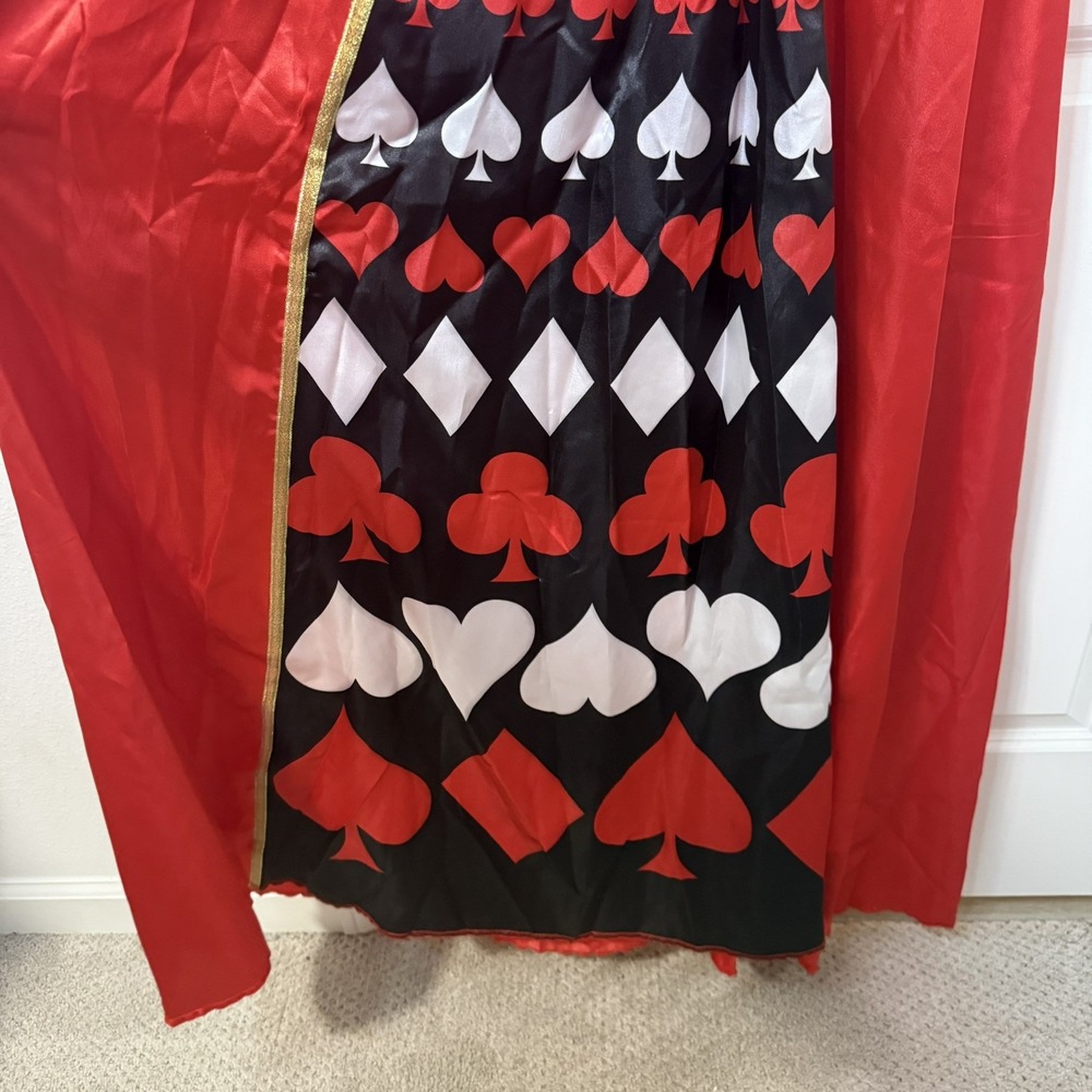 Deluxe Queen of Hearts Halloween Costume By Leg Avenue SIZE M DRESS ONLY - Picture 6 of 10